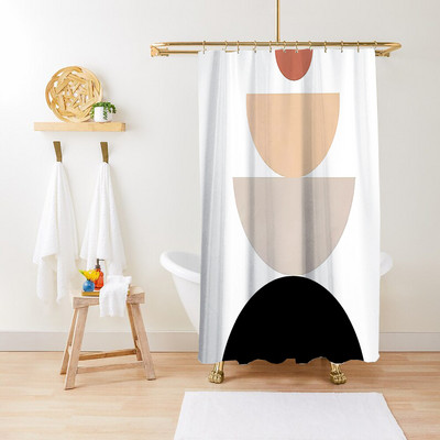 Cvijet Biljka Lišće Umjetnički geometrijski uzorak Zavjesa za tuširanje Vodootporna poliesterska tkanina Kompleti kupaonskog pribora Dekoracija paravana za kadu