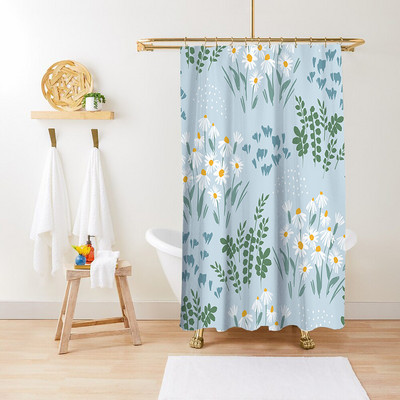 Cvijet Biljka Lišće Umjetnički geometrijski uzorak Zavjesa za tuširanje Vodootporna poliesterska tkanina Kompleti kupaonskog pribora Dekoracija paravana za kadu