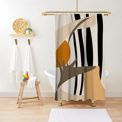 Cvijet Biljka Lišće Umjetnički geometrijski uzorak Zavjesa za tuširanje Vodootporna poliesterska tkanina Kompleti kupaonskog pribora Dekoracija paravana za kadu