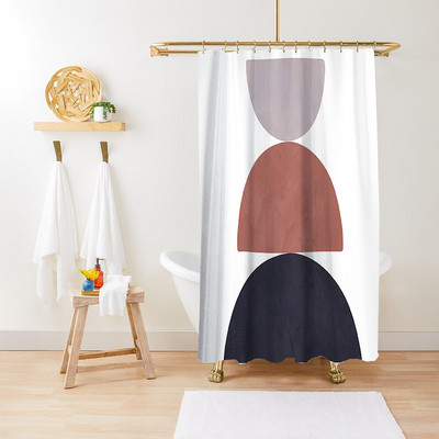 Cvijet Biljka Lišće Umjetnički geometrijski uzorak Zavjesa za tuširanje Vodootporna poliesterska tkanina Kompleti kupaonskog pribora Dekoracija paravana za kadu