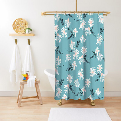 Cvijet Biljka Lišće Umjetnički geometrijski uzorak Zavjesa za tuširanje Vodootporna poliesterska tkanina Kompleti kupaonskog pribora Dekoracija paravana za kadu