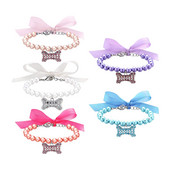 Biserna ogrlica za kućne ljubimce Mačke, pse Ogrlice, pojasevi i povoci Pseća kost Podesivi privjesak Nakit Proizvodi za kućne ljubimce Potrepštine za pse