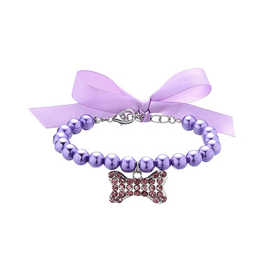 Biserna ogrlica za kućne ljubimce Mačke, pse Ogrlice, pojasevi i povoci Pseća kost Podesivi privjesak Nakit Proizvodi za kućne ljubimce Potrepštine za pse