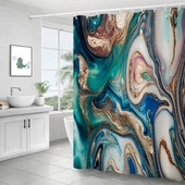 Mramorirana naborana zavjesa za tuširanje Kreativni kućni dekor Estetska kupaonska vodootporna zavjesa Moderni minimalistički dekor Cortina Ducha