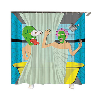 Завеса за душ със забавен анимационен герой Водоустойчива завеса Аксесоари за баня Декоративна завеса Cortinas Para La Sala