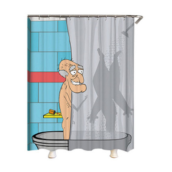 Cartoon Funny Character Print Κουρτίνα μπάνιου Αδιάβροχη Κουρτίνα Αξεσουάρ μπάνιου Διακοσμητική Κουρτίνα Cortinas Para La Sala