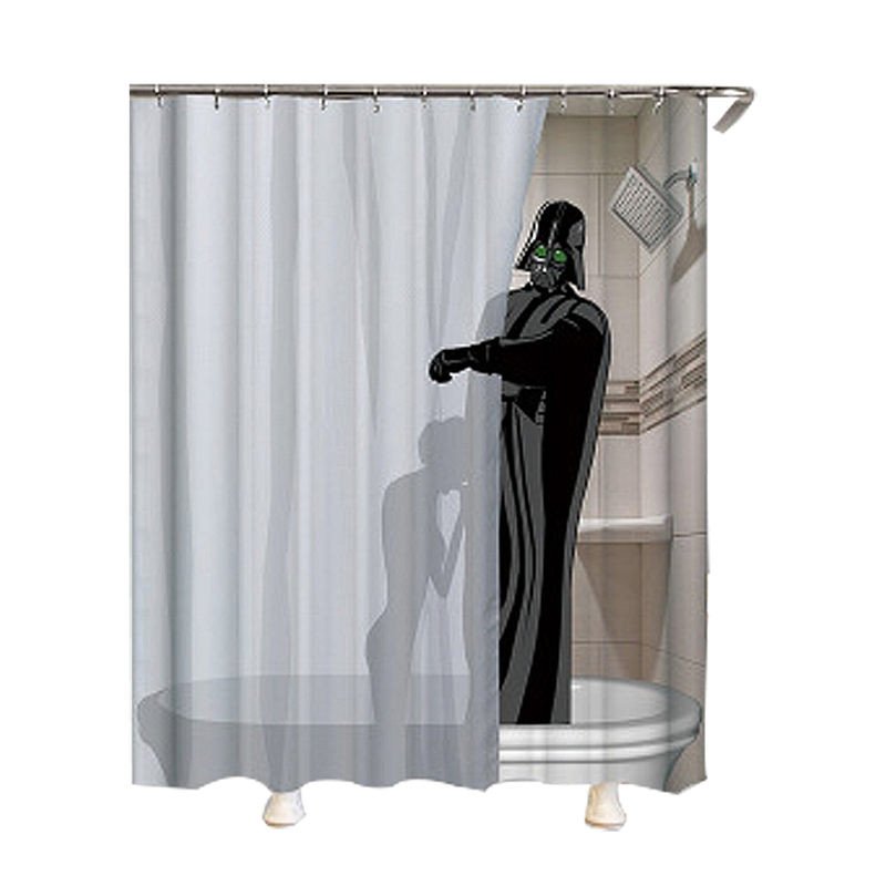 Zavjesa za tuširanje s ispisom smiješnih likova iz crtića Vodootporna zavjesa Kupaonski dodaci Ukrasna zavjesa Cortinas Para La Sala