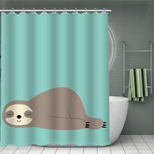 Smiješne životinjske zavjese za tuširanje Dječja kupaonska zavjesa za tuširanje Kupaonski dodaci Vodootporne zavjese Kućni dekor Cortina De Baño