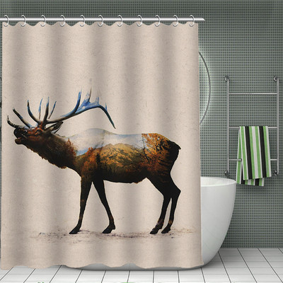 Smiješne životinjske zavjese za tuširanje Dječja kupaonska zavjesa za tuširanje Kupaonski dodaci Vodootporne zavjese Kućni dekor Cortina De Baño