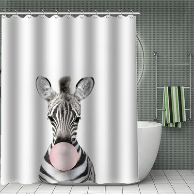 Smiješne životinjske zavjese za tuširanje Dječja kupaonska zavjesa za tuširanje Kupaonski dodaci Vodootporne zavjese Kućni dekor Cortina De Baño