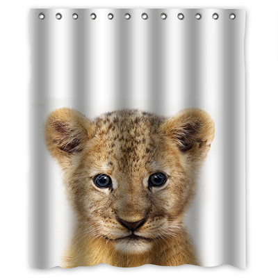 Smiješne životinjske zavjese za tuširanje Dječja kupaonska zavjesa za tuširanje Kupaonski dodaci Vodootporne zavjese Kućni dekor Cortina De Baño