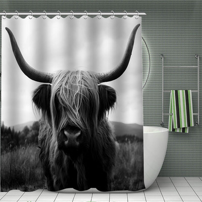 Smiješne životinjske zavjese za tuširanje Dječja kupaonska zavjesa za tuširanje Kupaonski dodaci Vodootporne zavjese Kućni dekor Cortina De Baño