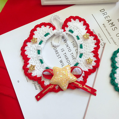 Prekrasna božićna ogrlica s povodcem za pse Mali srednji kućni ljubimci Najlonska ogrlica za mačke Leptir mašna Štene Mačka Povodac Povodac za hodanje Povodac Bichon