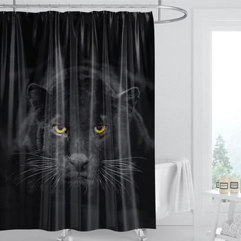 Гореща разпродажба Завеса за душ Сладка котка Кърпа за душ Водоустойчива анти-мухъл Преградна завеса за баня Завеса за душ