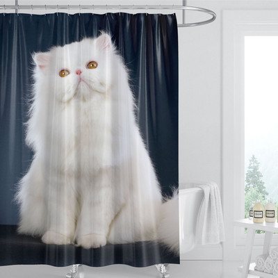 Vruća rasprodaja zavjesa za tuširanje Slatka mačja krpa za tuširanje Vodootporna protiv plijesni Pregradna zavjesa za kupaonicu Zavjesa za tuširanje