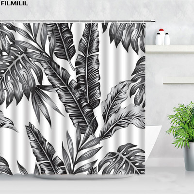 Tropu augu dušas aizkari putnu pērtiķis zebra leopards savvaļas dzīvnieki koki 3D druka ūdensizturīgs vannas ekrāns vannas istabas aizkaru komplekts