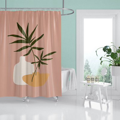 Nordic Wind Apstraktna umjetnost Boho zavjesa za tuširanje Vodootporna poliesterska zavjesa za kupaonicu Morandi Color Block Zavjese za uređenje kupaonice