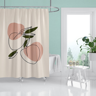 Nordic Wind Apstraktna umjetnost Boho zavjesa za tuširanje Vodootporna poliesterska zavjesa za kupaonicu Morandi Color Block Zavjese za uređenje kupaonice