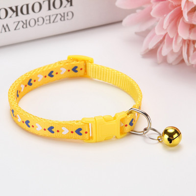 Mājdzīvnieku kaklasiksna multfilma Mīlestības krāsa suns kucēns kaķis Aksesuāri kaķēnu kaklasiksna Regulējams drošības zvans mājdzīvnieku kaklarota