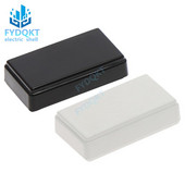 1 gab PCB plastmasas kārba melna korpusa elektroniskā projekta korpuss DIY 49x28x14mm vadu savienojuma kastes