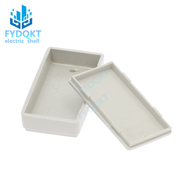 1 gab PCB plastmasas kārba melna korpusa elektroniskā projekta korpuss DIY 49x28x14mm vadu savienojuma kastes