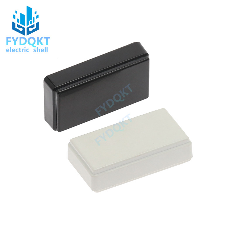 1 gab PCB plastmasas kārba melna korpusa elektroniskā projekta korpuss DIY 49x28x14mm vadu savienojuma kastes