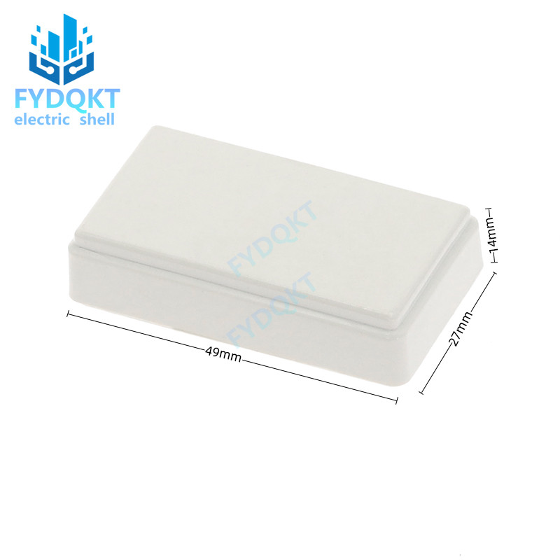 1 gab PCB plastmasas kārba melna korpusa elektroniskā projekta korpuss DIY 49x28x14mm vadu savienojuma kastes
