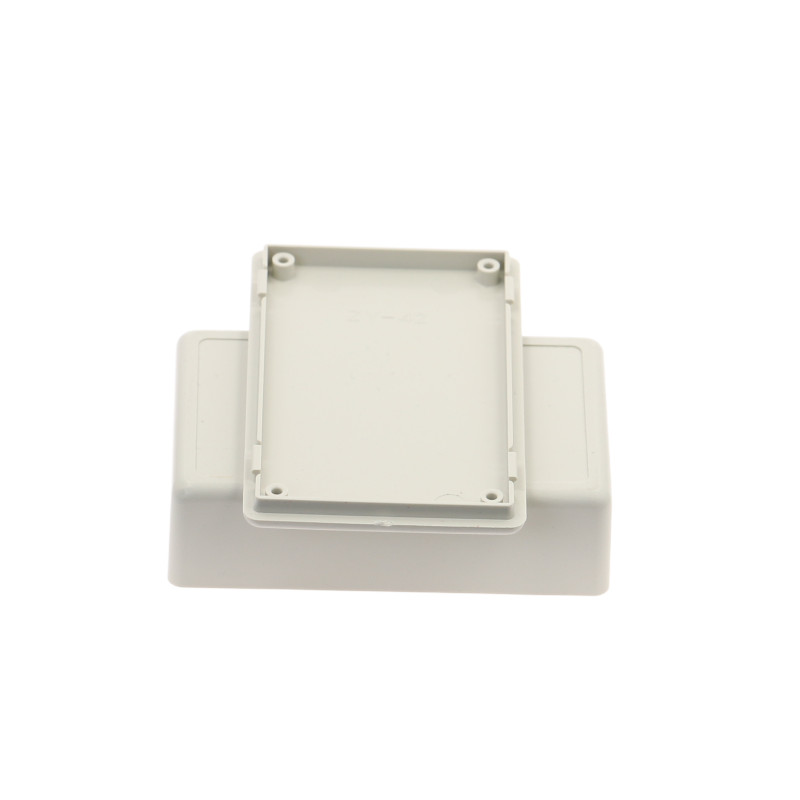 1kom Plastična sklopna kutija bez vijaka za napajanje, elektronička razvodna kutija, upravljačka kutija s gumbom instrumenta 80x50x26mm