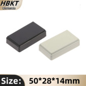 1kom PCB plastična kutija crno kućište kućište za elektronički projekt DIY 50x28x14mm žičane razvodne kutije