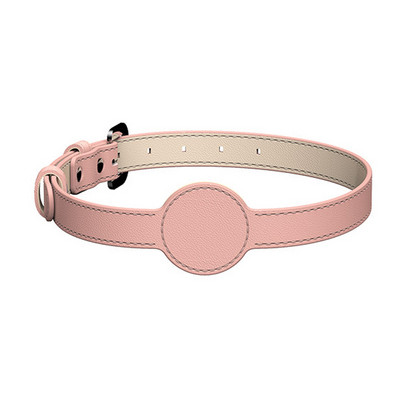 Airtag mājdzīvnieku apkaklei Ādas pretnozaudēšanas apkakle Apple Airtagiem Atrašanās vietas izsekotāja aizsargmaciņa AirTag Regulējams dizains