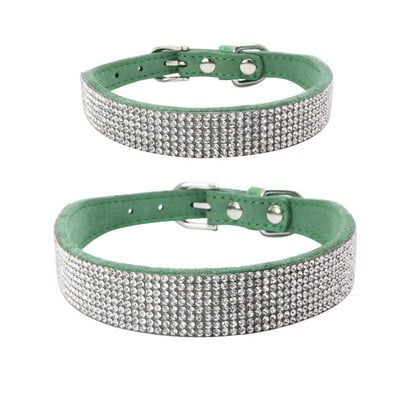 Mekana podesiva antilop kožna ogrlica za štene sa vještačkim dijamantima Mačka, kućni ljubimac, ružičasta ogrlica, odijelo, potrepštine za pse, ogrlica za štene