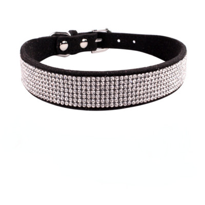 Mekana podesiva antilop kožna ogrlica za štene sa vještačkim dijamantima Mačka, kućni ljubimac, ružičasta ogrlica, odijelo, potrepštine za pse, ogrlica za štene