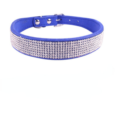 Mekana podesiva antilop kožna ogrlica za štene sa vještačkim dijamantima Mačka, kućni ljubimac, ružičasta ogrlica, odijelo, potrepštine za pse, ogrlica za štene