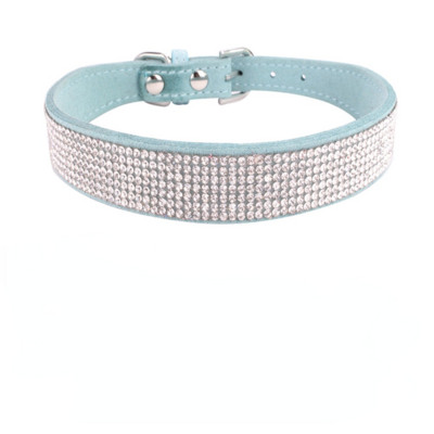 Mekana podesiva antilop kožna ogrlica za štene sa vještačkim dijamantima Mačka, kućni ljubimac, ružičasta ogrlica, odijelo, potrepštine za pse, ogrlica za štene