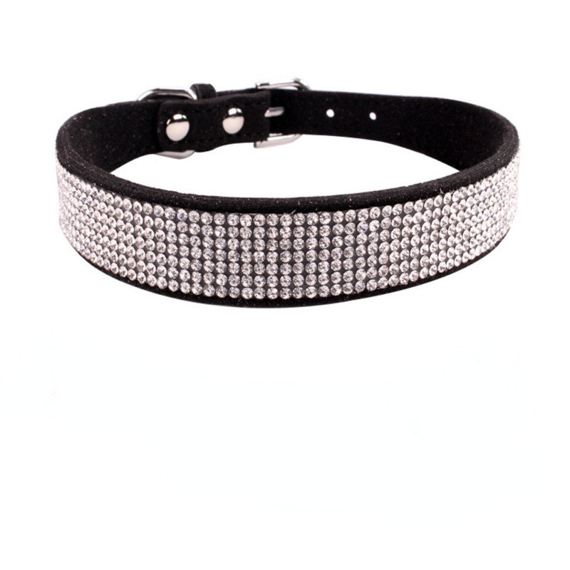 Mekana podesiva antilop kožna ogrlica za štene sa vještačkim dijamantima Mačka, kućni ljubimac, ružičasta ogrlica, odijelo, potrepštine za pse, ogrlica za štene