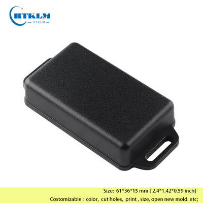 Zidna plastična razvodna kutija DIY PCB dizajn Kućište Elektroničko kućište Crne plastične kutije Kutija za male projekte 61*36*15 mm