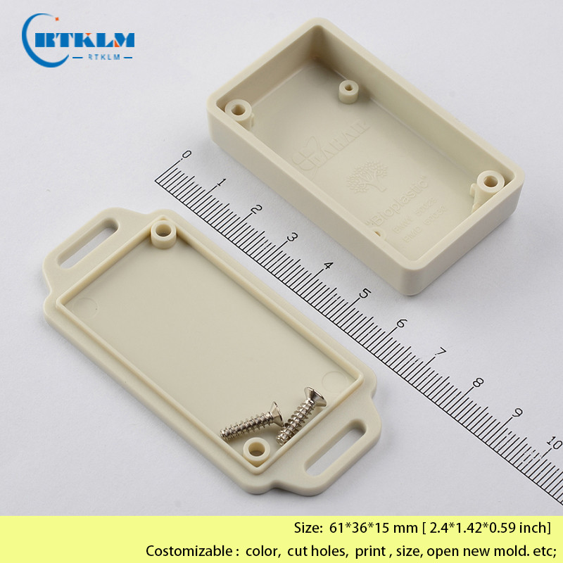 Zidna plastična razvodna kutija DIY PCB dizajn Kućište Elektroničko kućište Crne plastične kutije Kutija za male projekte 61*36*15 mm