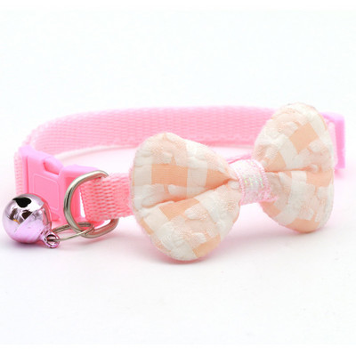 Ogrlica za male kućne ljubimce Slatka mašnica Prsten za vrat kućnog ljubimca Sigurnosni pojas za podešavanje Ogrlica za psa Mačka Ogrlica za psa Remen za vrat kućnog ljubimca Tkanina Modni pribor za pse