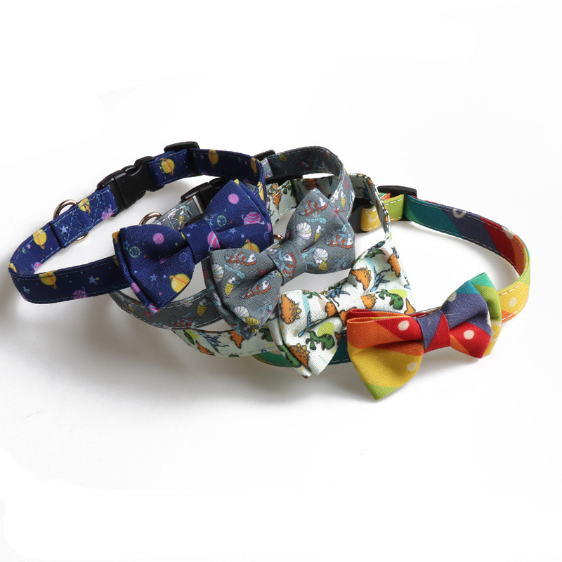 Bowknot Ogrlice za pse visoke kvalitete Male srednje pse Ogrlica leptir mašna Podesiva Breakaway Pets Bulldog/Mops/Corgi Ogrlica