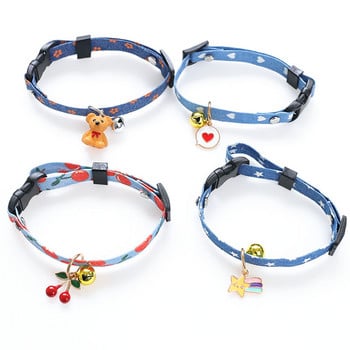 Нова оригинална яка за домашни любимци Cloud Bear Cherry Jewelry Котка Куче Колие Регулируема котка Кученце Модна яка за малки средни животни