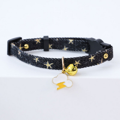 Jauna oriģināla mājdzīvnieku kaklasiksna mākonis lācis ķiršu rotaslietas kaķu suņu kaklarota Regulējama kaķa kucēna modes kaklasiksna maziem vidējiem dzīvniekiem