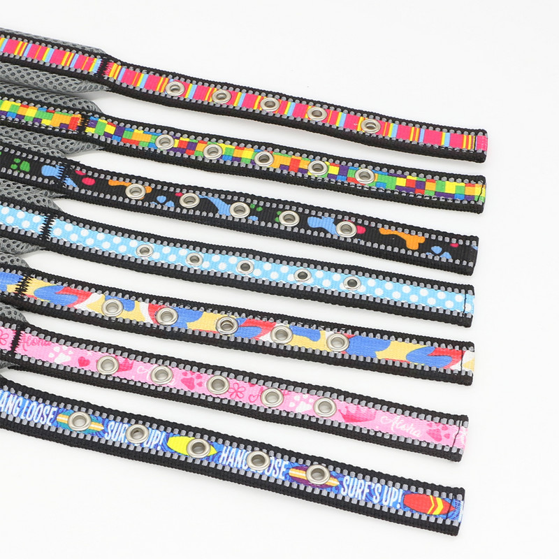 Suņu kakla siksna, atstarojoša, mīksta modes apdruka, regulējama mājdzīvnieku suņu kaklasiksna maziem vidēji lieliem suņu kaklasiksnas apmācības piederumi