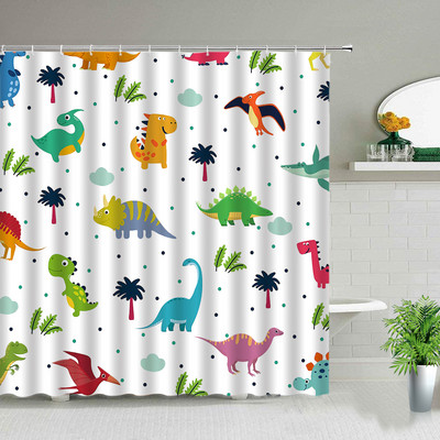 Djeci omiljene kupaonske ukrasne zavjese za tuširanje Vodootporna poliesterska tkanina Zavjesa za kadu Zavjesa s ispisom sove u obliku životinja