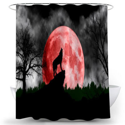 Nordic Wolf Zavjese za tuširanje Životinje Tigar Zavjesa za kadu Visokokvalitetni vodootporni poliester za kupaonicu s 12 komada kuka