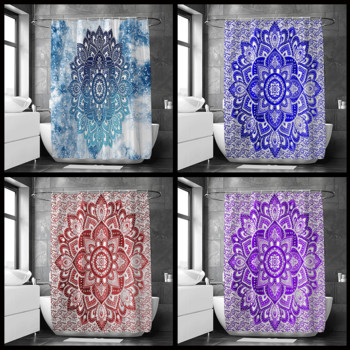 Бохемска завеса за душ индийска мандала водоустойчив комплект за баня домашен декор естетична преграда за параван за вана Cortina De Banheiro