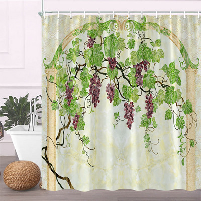 Rozā sakuras ziedi dušas aizkari japāņu ķiršu ziedi koki ziedi zemniecisks dārzs ainava auduma apdruka vannas istabas dekors