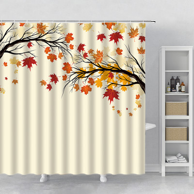 Rozā sakuras ziedi dušas aizkari japāņu ķiršu ziedi koki ziedi zemniecisks dārzs ainava auduma apdruka vannas istabas dekors