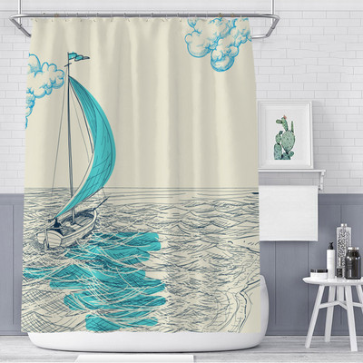 2023 apstraktni umjetnički uzorak zavjese za tuš kupaonski ukrasni vodootporni set Pregradni zaslon za kadu kupaonska zavjesa s kukama