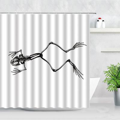 Smiješna crtana žaba Zavjesa za tuš Vodootporna zavjesa Kupaonica Dekoracija doma Dodaci za paravan za kadu s kukama Cortina Banheiro