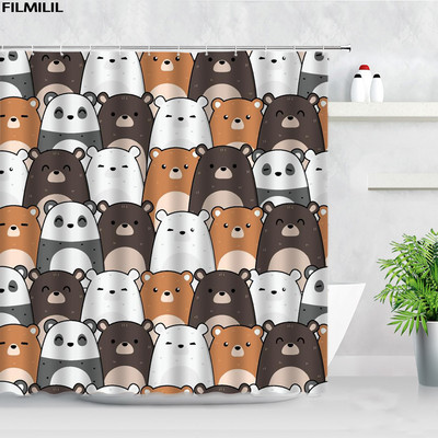 Smiješna crtana žaba Zavjesa za tuš Vodootporna zavjesa Kupaonica Dekoracija doma Dodaci za paravan za kadu s kukama Cortina Banheiro